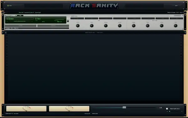 RackSanity empty rack ready for a new instrument slot